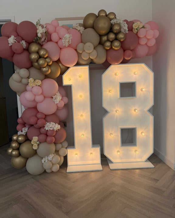  Light-Up Number Hire & Balloons 
